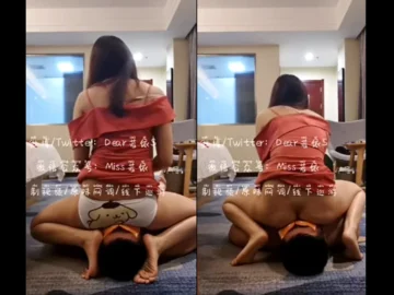 chinese girlfriend loves to sit on boyfriend face