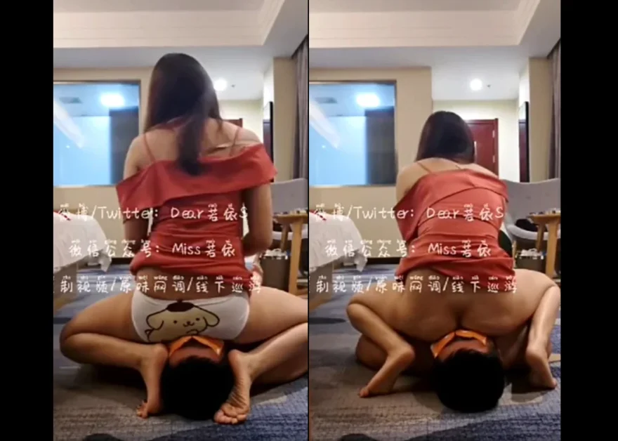 chinese girlfriend loves to sit on boyfriend face